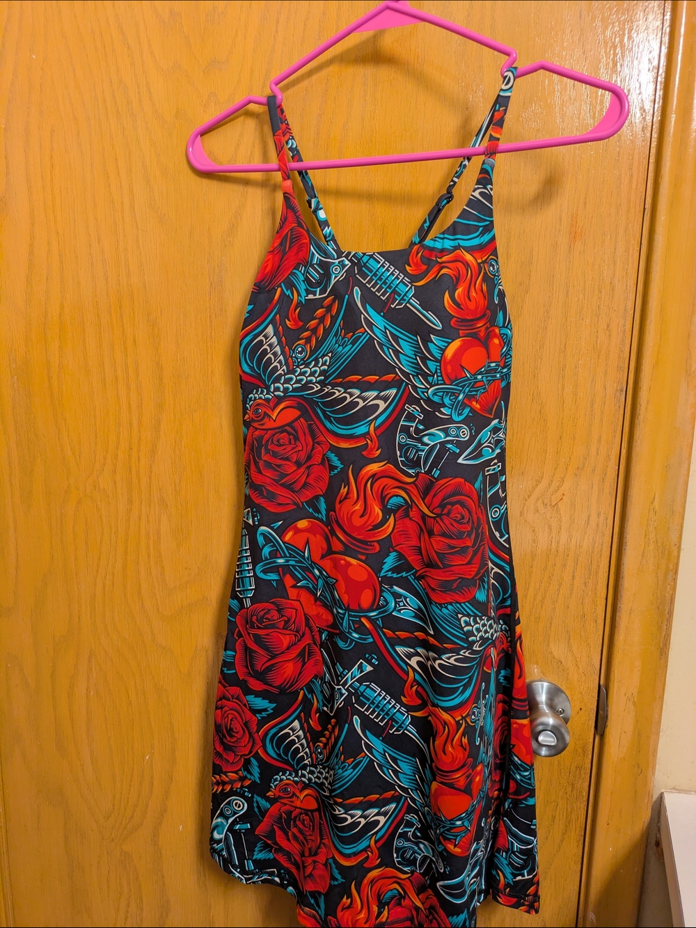 CVG Vibrant Rose Print  Dress
